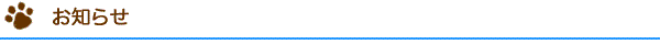 お知らせ